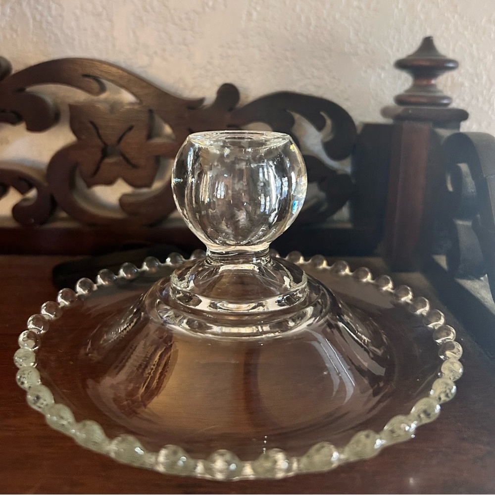 Imperial Glass Candlewick candlestick